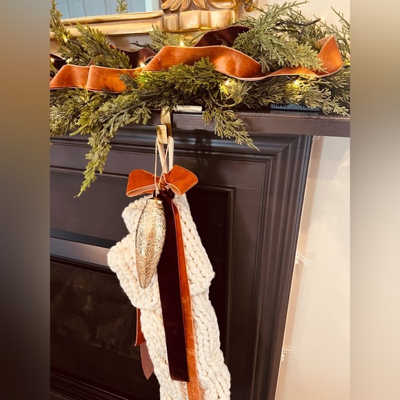 Set of 6 Arhaus textured gold drop ornament.New in box. No longer available - Picture 2 of 4